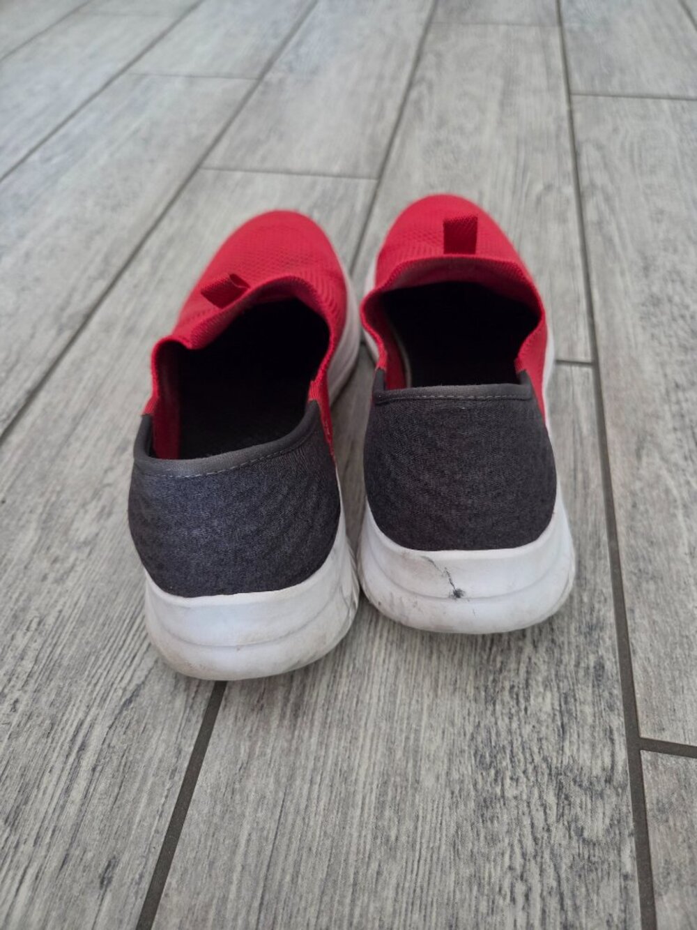 Skechers Women's Slip-ins Air-Cooled Memory Foam Sneakers Red Black Size 6.5 - Picture 4 of 12